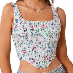 Kutumai/Amazon Floral Corset Top